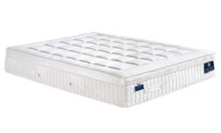 Matelas à ressorts avec surmatelas en latex naturel