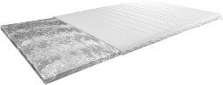 Surmatelas AMQ Ferme 160x200 cm, en mousse haute résilience, idéal pour raffermir un matelas trop souple.