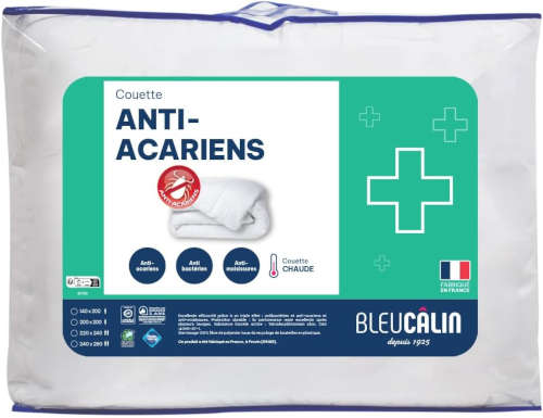 Couette Chaude 400g/m² - Anti acariens - à base d'huiles essentielles - 240x220 cm