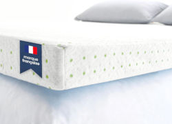 Surmatelas ViscoSoft Gel 5 cm en mousse mémoire de forme haute densité infusée de gel, offrant un accueil moelleux et ergonomique à prix accessible.